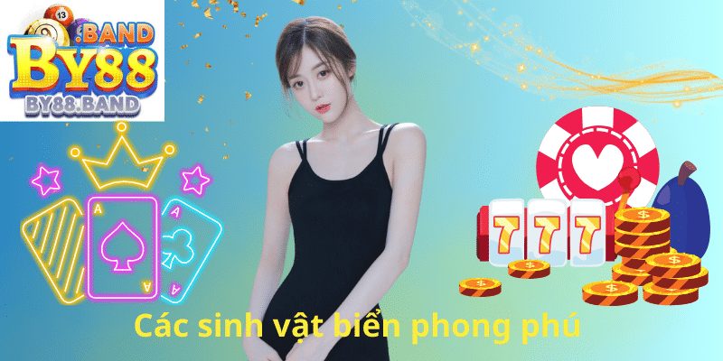Các sinh vật biển phong phú